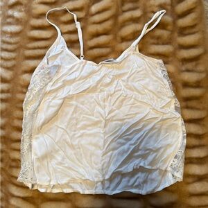 Talula Cream Lace Trim Cami Top